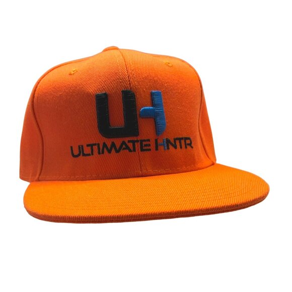 Ultimate Hntr Snapback Hat Hunter Orange Logo Adjustable Crown - Picture 7 of 7